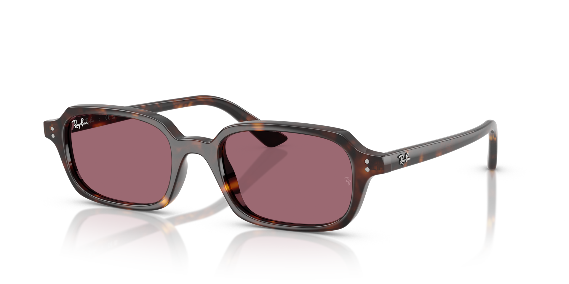 ZURI BIO-BASED LIMITED Sunglasses in Havana and Violet (52-19
