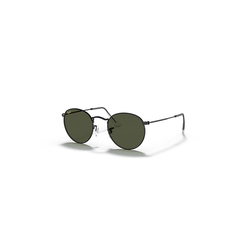 Ray-Ban Sunglasses Men's Round Metal Legend Gold - Black Frame Green Lenses 53-21, RB3447