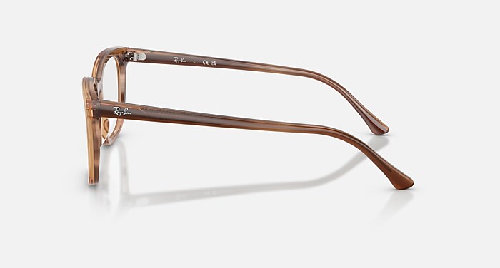 RB5446 OPTICS Eyeglasses with Striped Brown and Clear (51-19