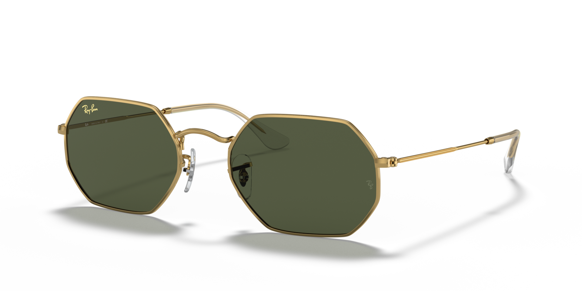 OCTAGONAL LEGEND GOLD Sunglasses in Gold and G-15 Green - RB3556 