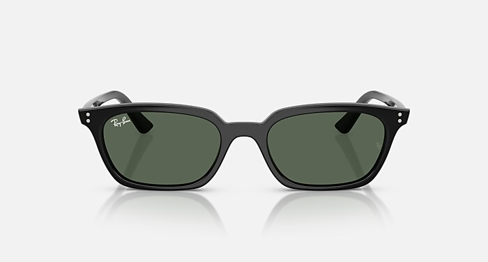 ZAYA BIO-BASED Sunglasses in Black and Dark Green (52-19
