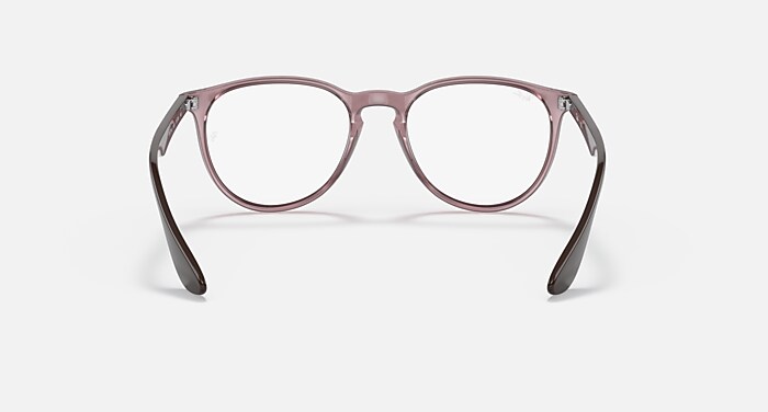 ERIKA OPTICS メガネ トランスペアレントバイオレット と クリア (51