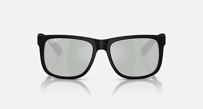JUSTIN CLASSIC Polarized Sunglasses in Rubber Black and Green