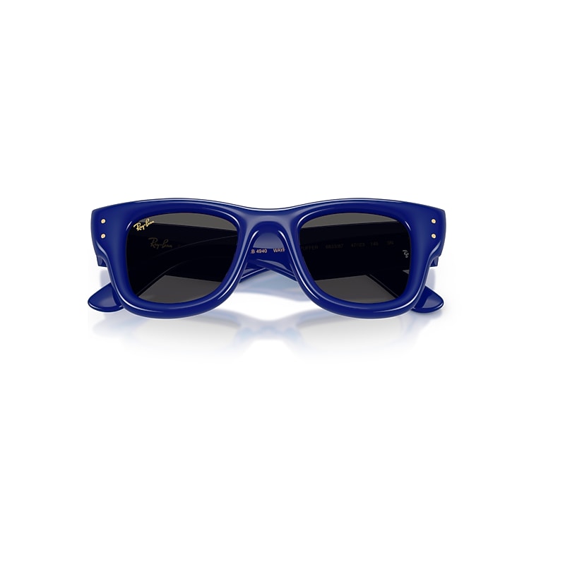 WAYFARER PUFFER Sunglasses in Blue and Ultra Black (47-23