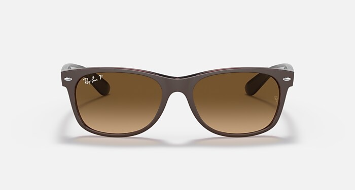 NEW WAYFARER CLASSIC Polarized Sunglasses in Transparent Brown and