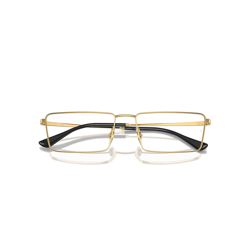 Ray-Ban Eyeglasses Arista Gold Frame Lenses Polarized 58-17