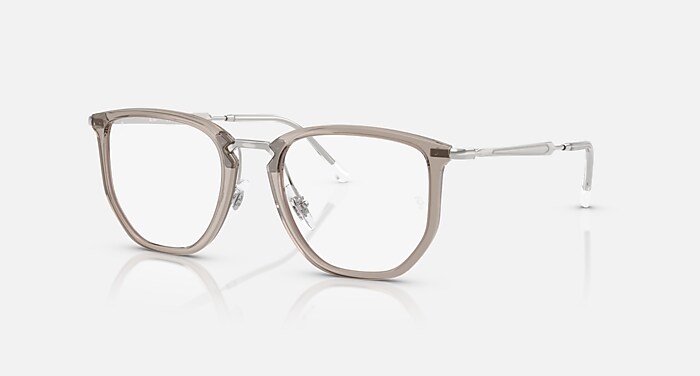 RB4451V OPTICS Eyeglasses with Transparent Grey and Clear (50-20