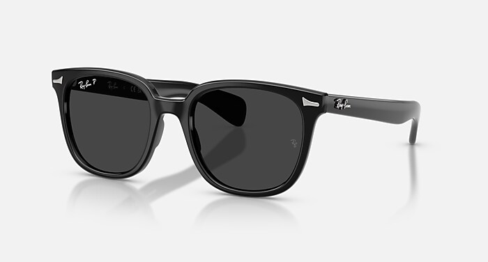 RB0707S Polarized Sunglasses in Black and Black Polarized (53-21