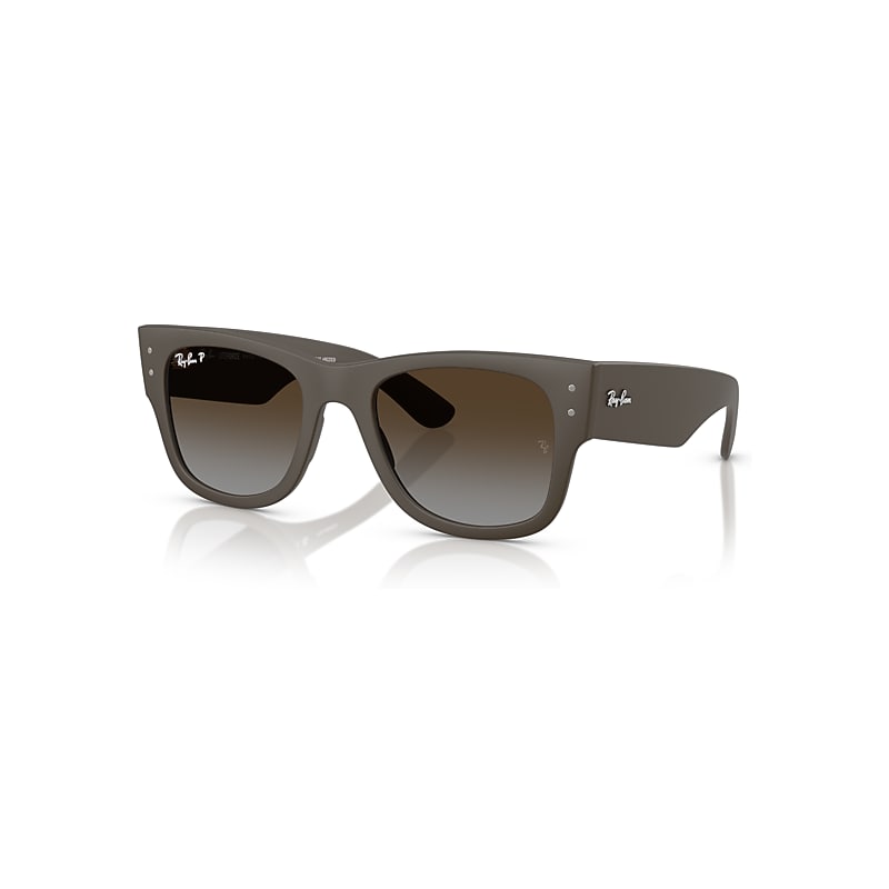Ray - Ban Unisex Brown Ray - Ban Rb4840s 6124T5 Sunglasses Peek Squared Polarized Shaded - Image 4