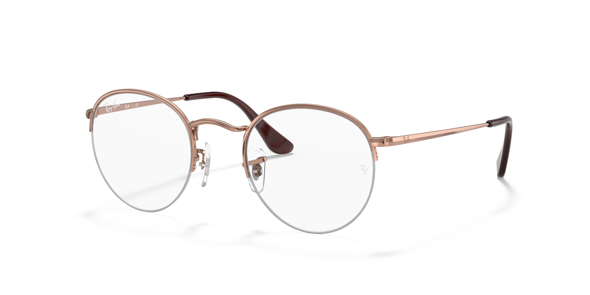 Ray-Ban Round Gaze - Monture Bronze-cuivre Verres Incolore 51-22 polariss 82$