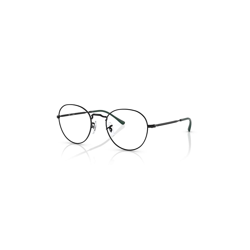 Ray-Ban Eyeglasses  Round Metal Optics Ii - Black Frame Clear Lenses Polarized 49-20, RB3582V