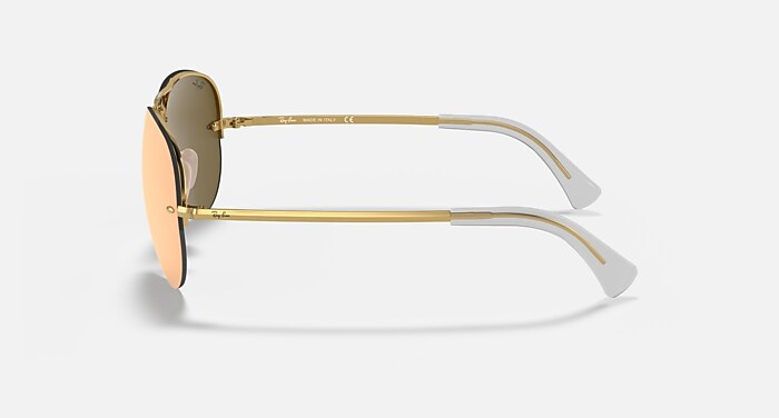 RB3449 Sunglasses in Arista Gold and Copper Mirror (59-14
