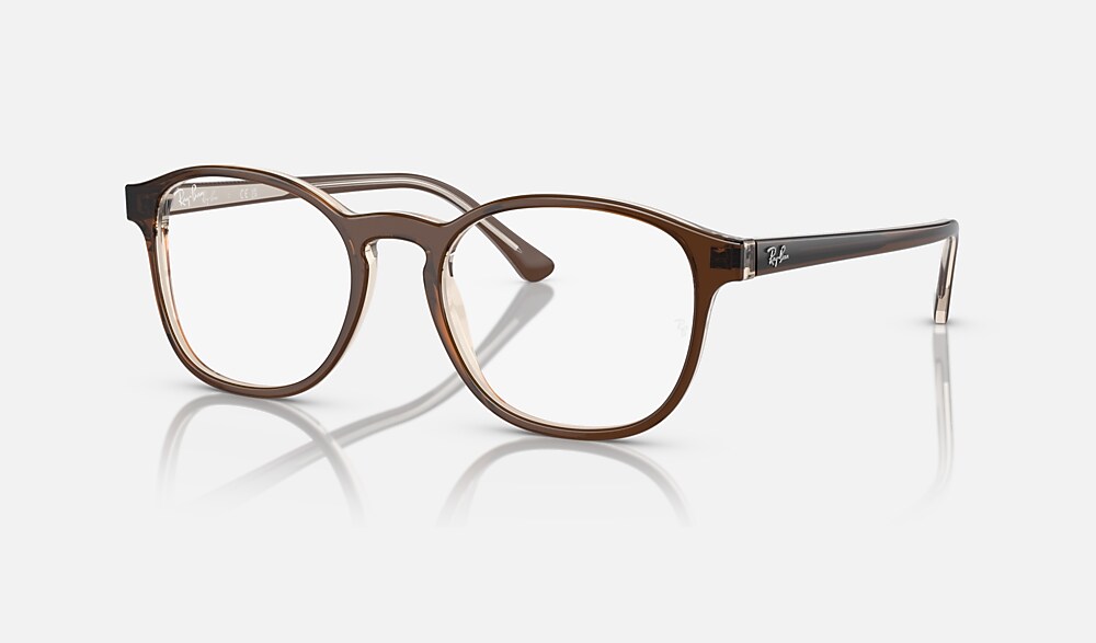 Ray-Ban サングラス ブラウン クリアフレーム RB5417 OPTICS メガネ ブラウンオントランスペアレントライトブラウン