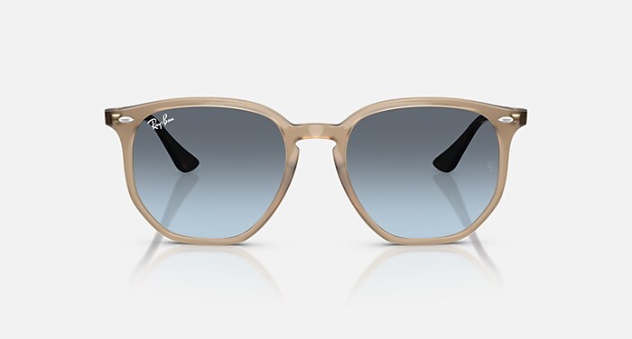 RB4306 Sunglasses in Turtledove and Blue Gradient Grey (54-19
