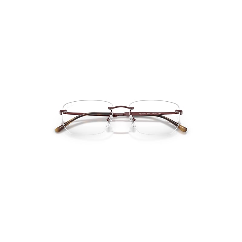 Ray-Ban Rb3768v Optics Optical Bordeaux Frame Clear Lenses Polarized 54-17