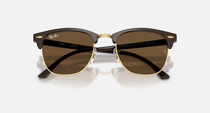 CLUBMASTER CLASSIC Sunglasses in Brown & Gold and Dark Brown