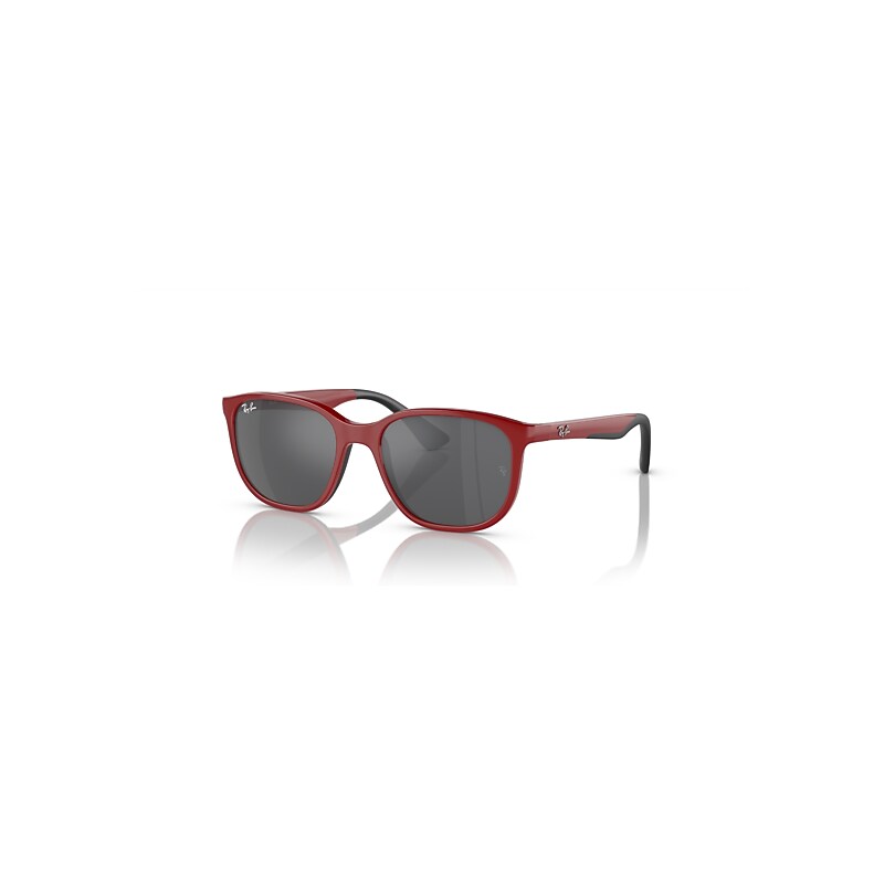 Ray-Ban Sunglasses Kids  Kids Bio-Based - Red On Black Frame Silver Lenses 48-16, RB9078S