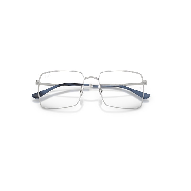 Ray-Ban Brix Optics Bio-based Optical Silver Frame Clear Lenses Polarized 55-19