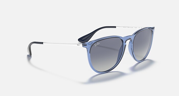 ERIKA COLOR MIX Sunglasses in Transparent Blue and Blue Gradient