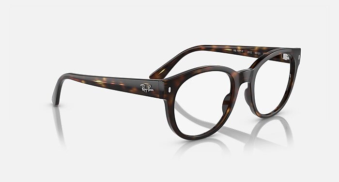RB7227 OPTICS Eyeglasses with Havana and Clear (53-21) - RB7227F