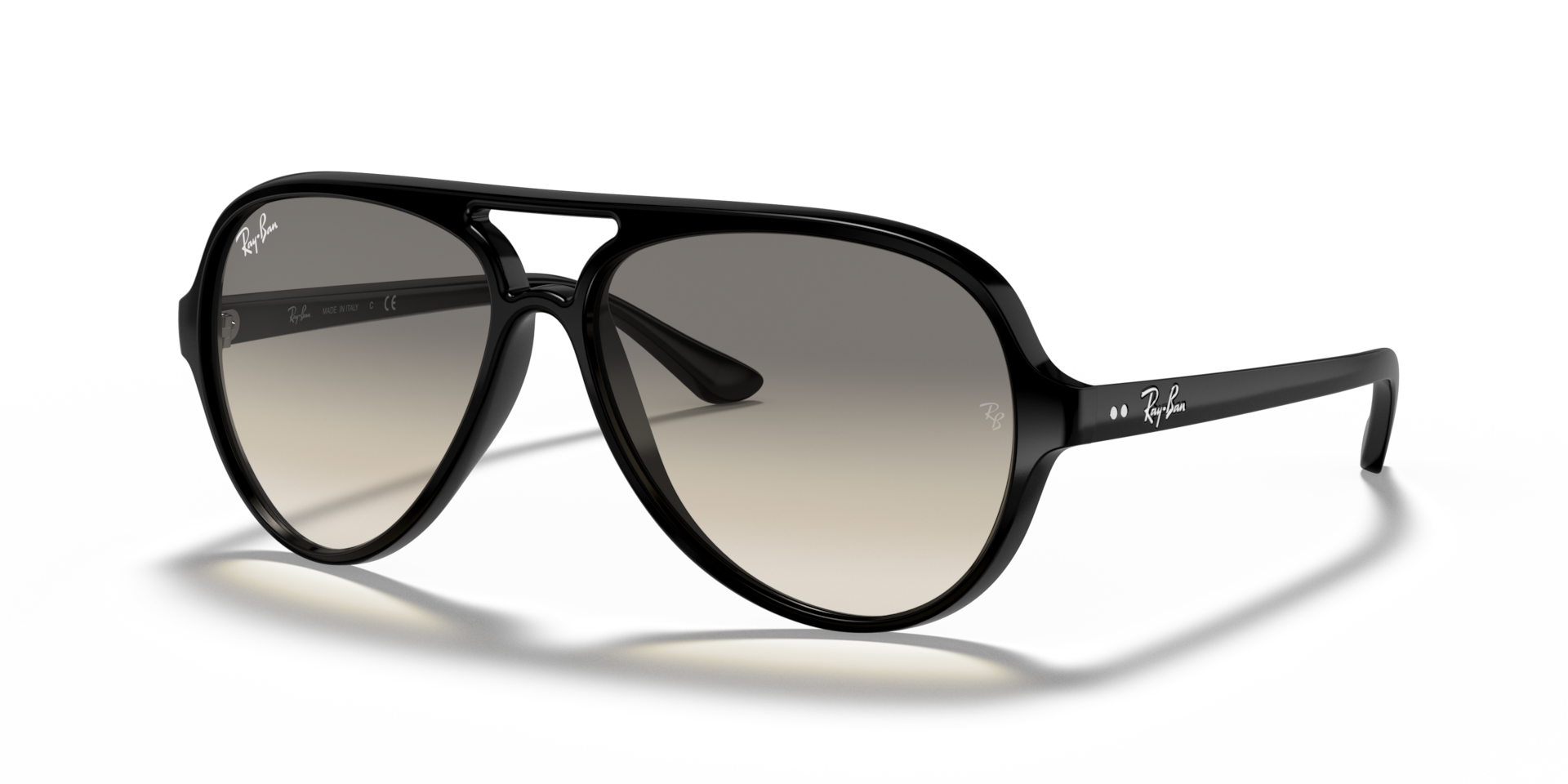 Ray-Ban Cats 5000 Classic Lunettes De Soleil - Monture Noir Verres Gris 59-13 179 €