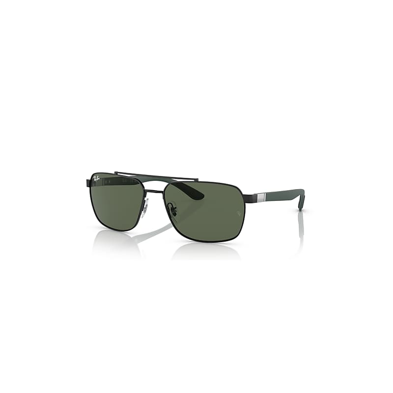 Ray-Ban RB3701, Black Sunglasses Dark Green lenses, Mojo Glasses - Image 6