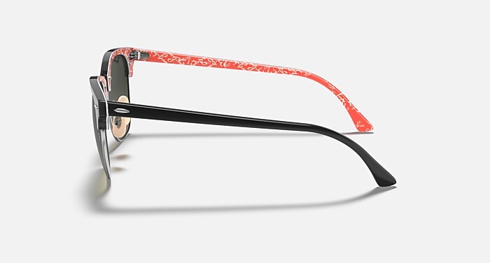 CLUBMASTER @COLLECTION Sunglasses in Black On Red and Grey (49-21