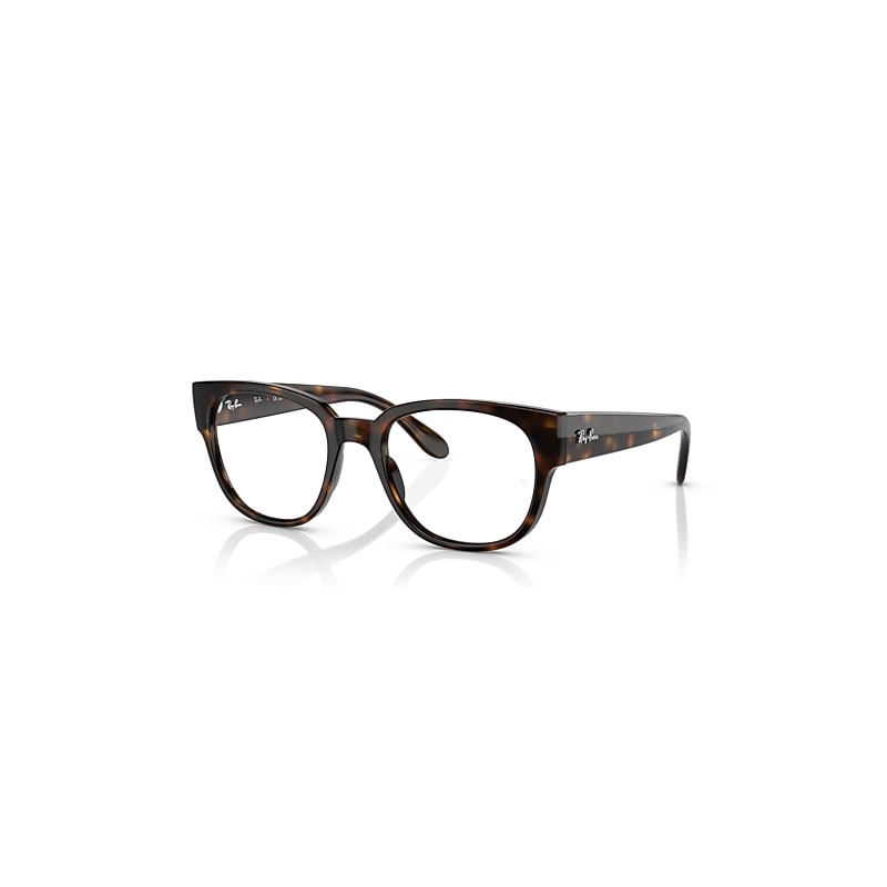 Ray-Ban Eyeglasses  Rb7210 Optics - Havana Frame Clear Lenses Polarized 52-20, RX7210