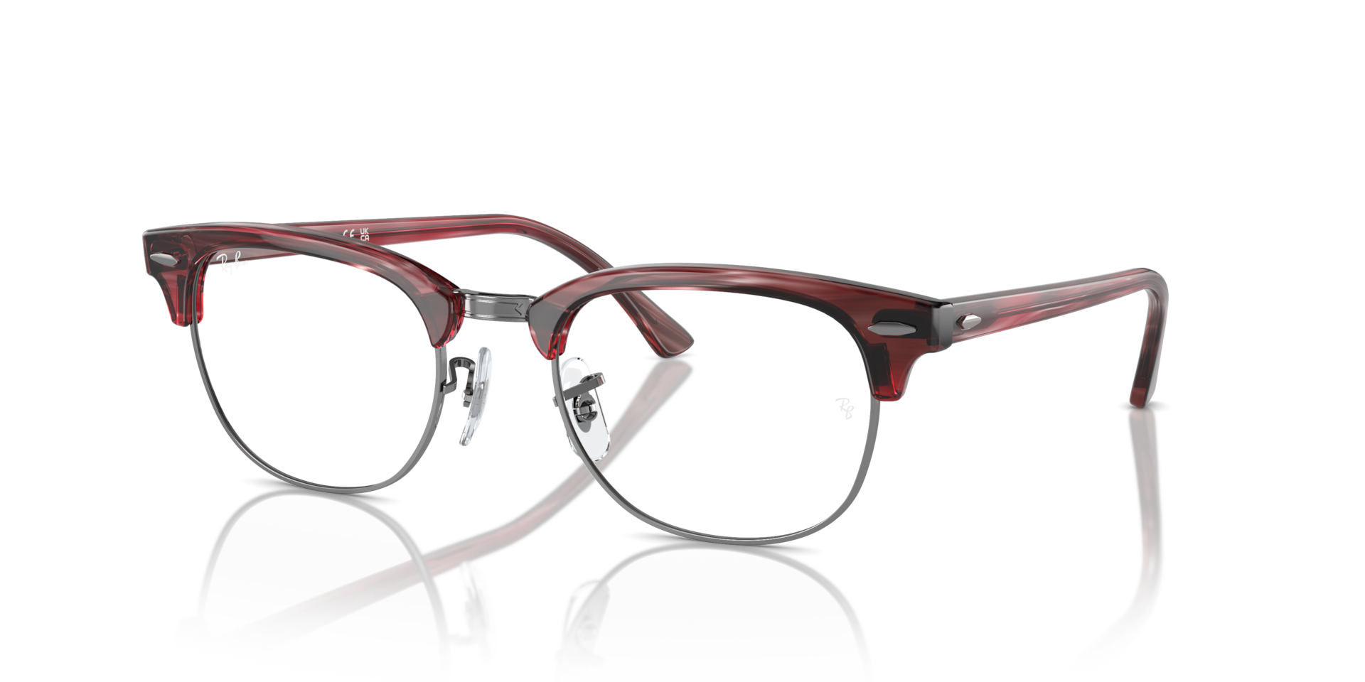 Ray-Ban Clubmaster Optics - Monture Ray Rouge Verres Incolore 51-21 polariss 138 €