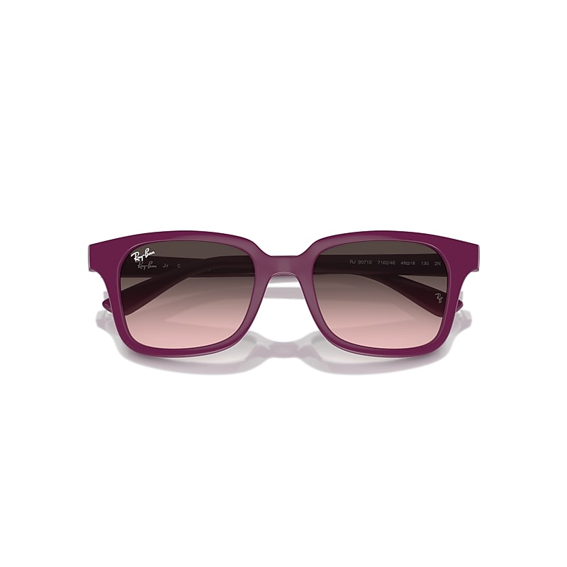 Ray-Ban Jr. RJ9071S Gradient Sunglasses for Kids - Polished Cherry/Pink/Gray Gradient