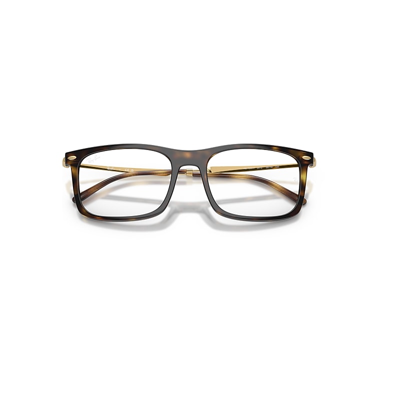 Ray-Ban Rb7260 Optics Optical Gold Frame Clear Lenses Polarized 54-19