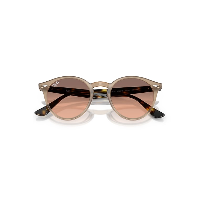 Ray-Ban Rb2180 Sunglasses Havana Frame Pink Lenses 51-20