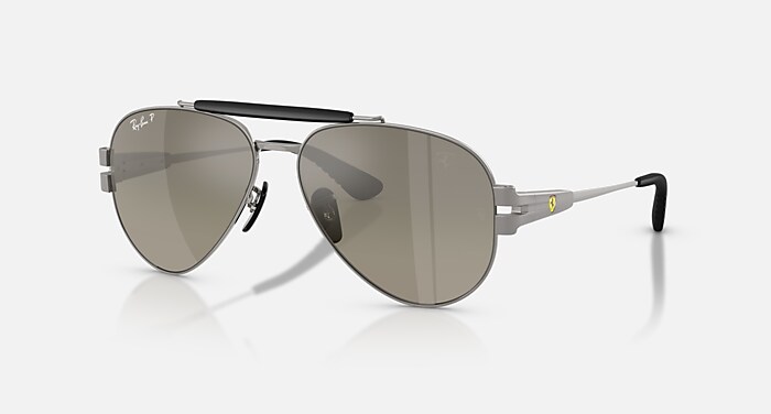 RB3762M SCUDERIA FERRARI COLLECTION Sunglasses in Black and Dark