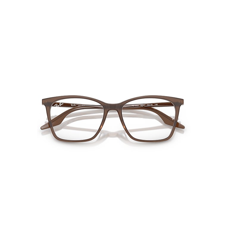 Ray-Ban Rb5422 Optics Optical Opal Brown Frame Clear Lenses Polarized 52-16