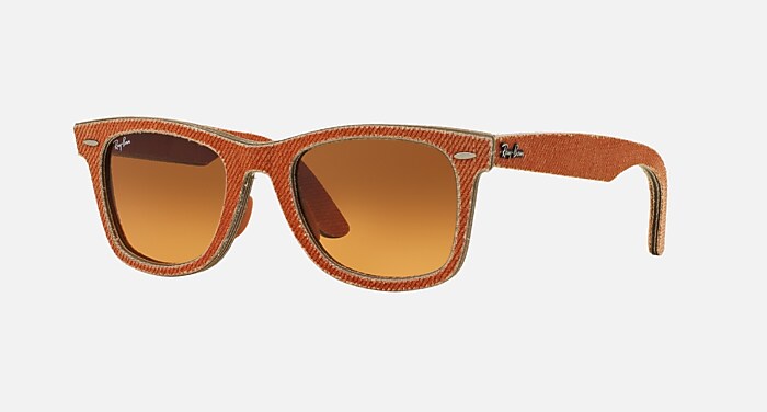 ORIGINAL WAYFARER DENIM Sunglasses in Orange Denim and Orange