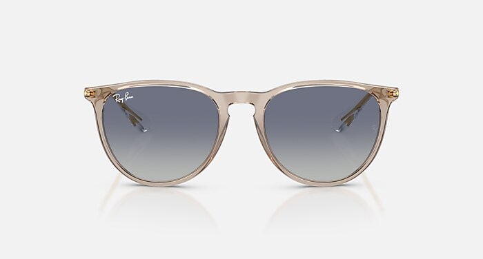 ERIKA CLASSIC Sunglasses in Transparent Light Brown and Light Grey