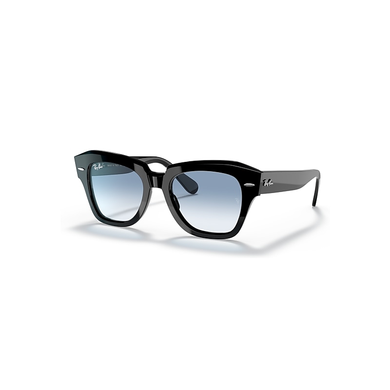 Ray-Ban State Street Sunglasses Black Frame Clear Lenses 49-20