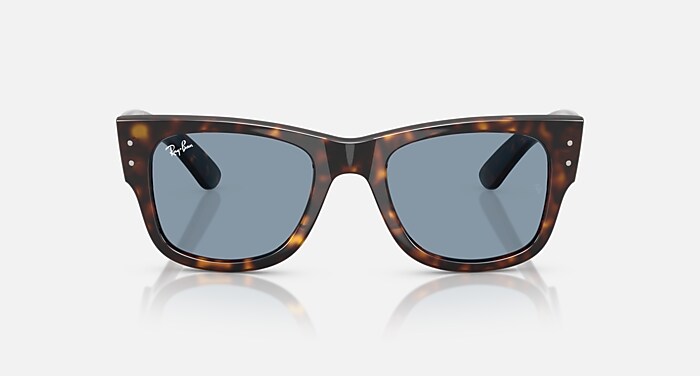 MEGA WAYFARER SUMMER CAPSULE Sunglasses in Havana and Blue (52-21