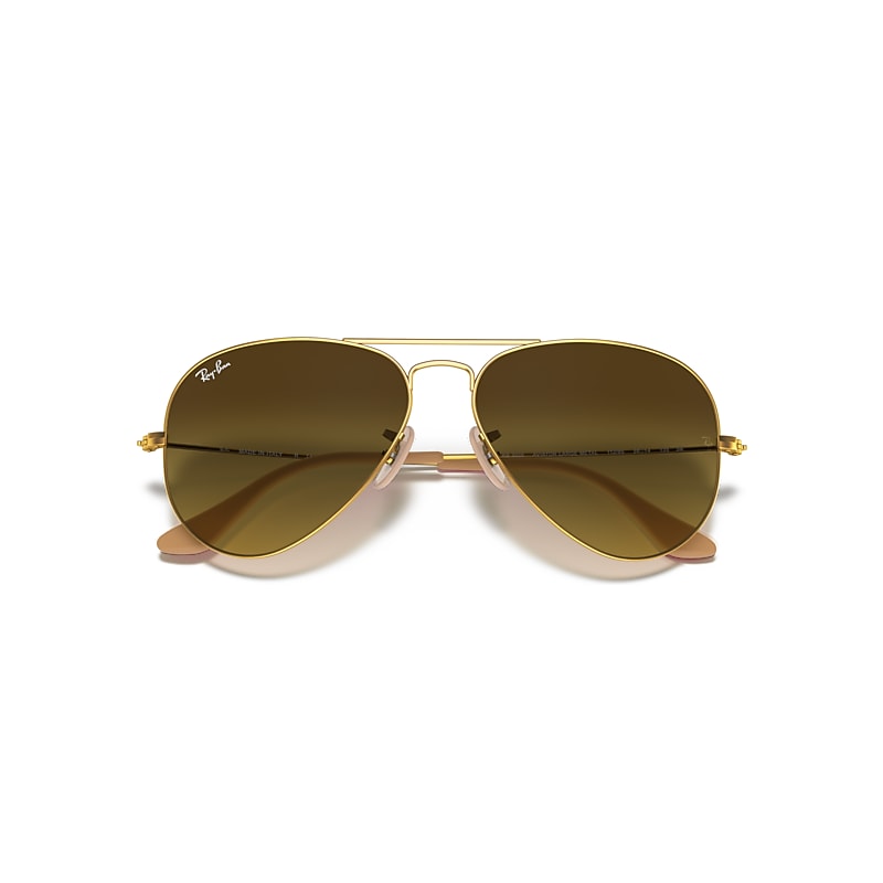 Ray-Ban RB3025 Aviator Gradient 112/85 Men's Sunglasses Gold Size 55