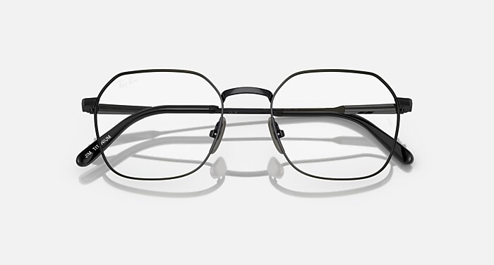 JIM TITANIUM OPTICS メガネ ブラック と クリア (53-20) - RB8794