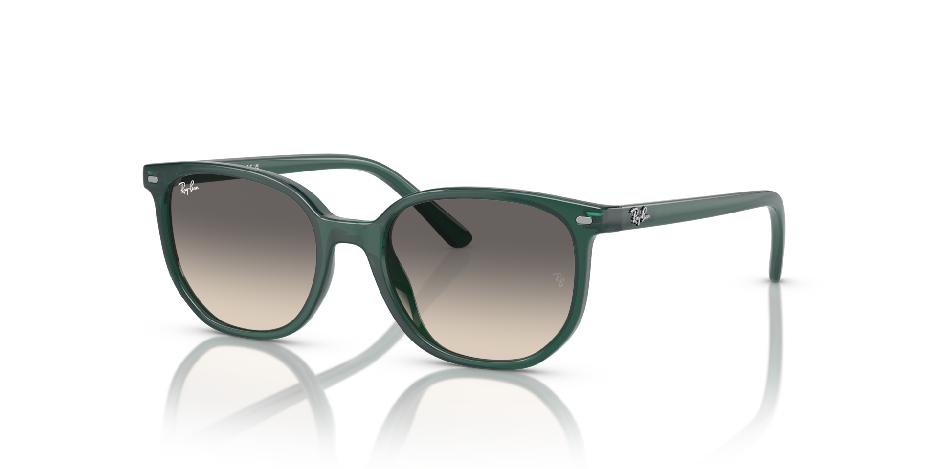 Ray-Ban Elliot Kids Lunettes De Soleil - Monture Vert Opaline Verres Gris 46-16 75 €