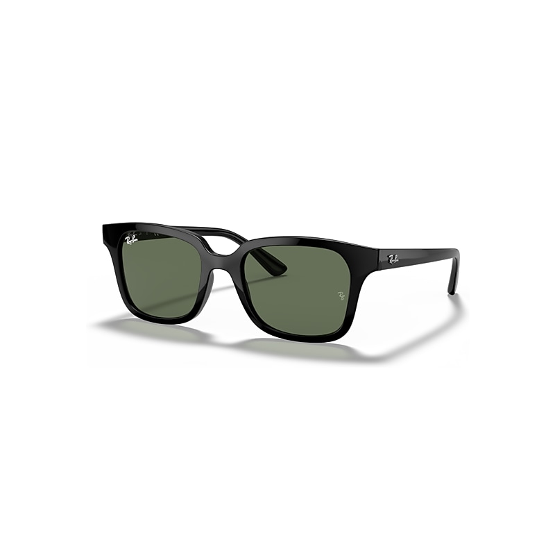 Ray-Ban Rb9071s Kids Gafas De Sol Negro Montura Verde Lentes 48-18