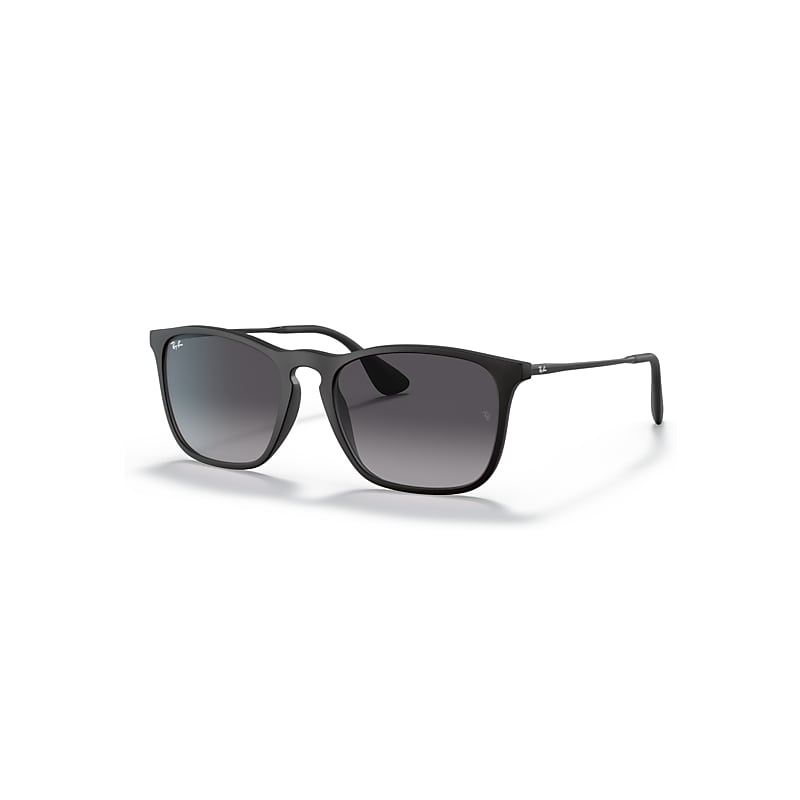 Ray-Ban Man Sunglass Chris - Frame color: Rubber Black, Lens color: Grey Gradient - Image 10