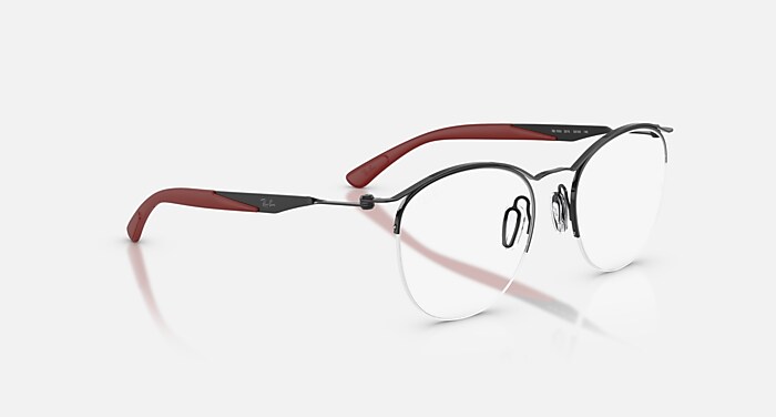 RB7553 OPTICS メガネ ブラック と クリア (52-20) - RB7553