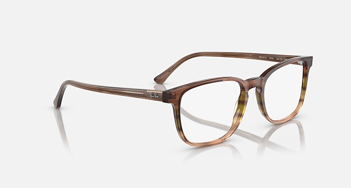 RB5418 OPTICS Eyeglasses with Striped Brown & Green and Clear (54