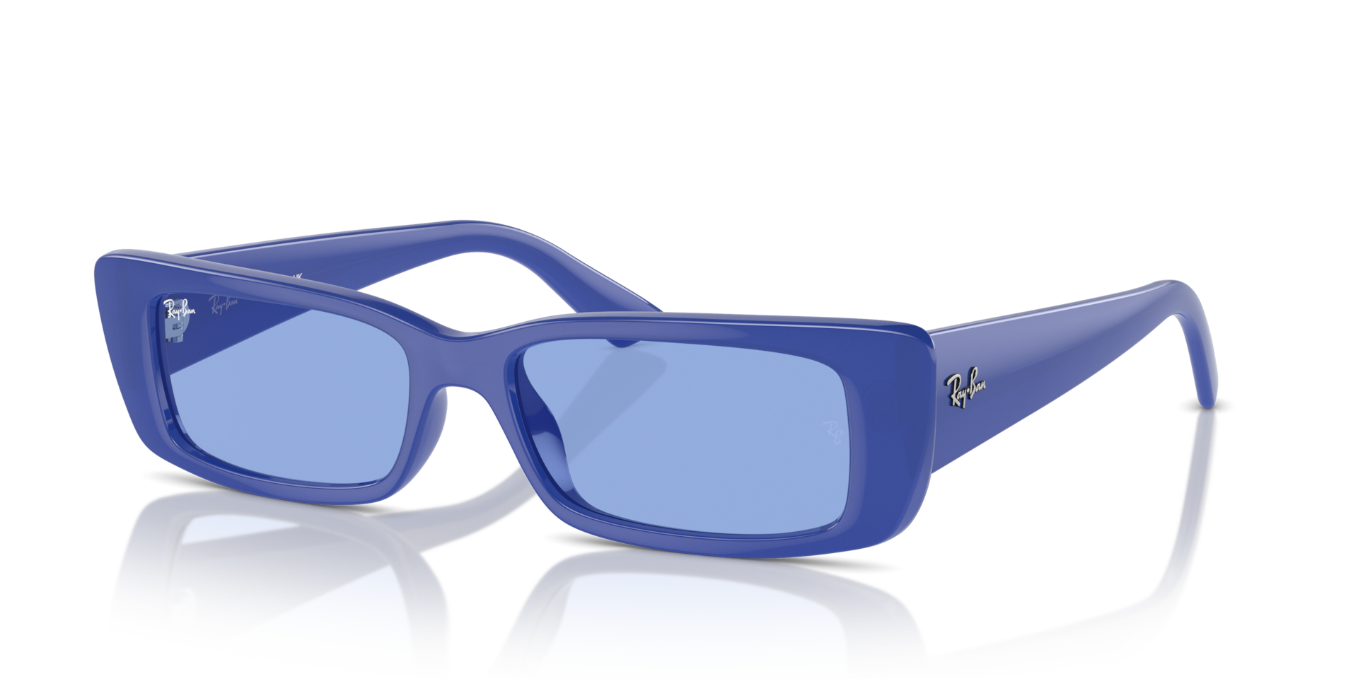 Ray-Ban Teru Bio-based Lunettes De Soleil - Monture Bleu lectrique Verres Bleu 54-17 69 €