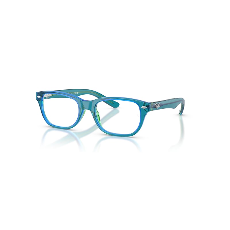 Ray - Ban Blue Ry1555 3996 Kid Optical Frames Child Acetate Transparent Squared Normal - Image 3