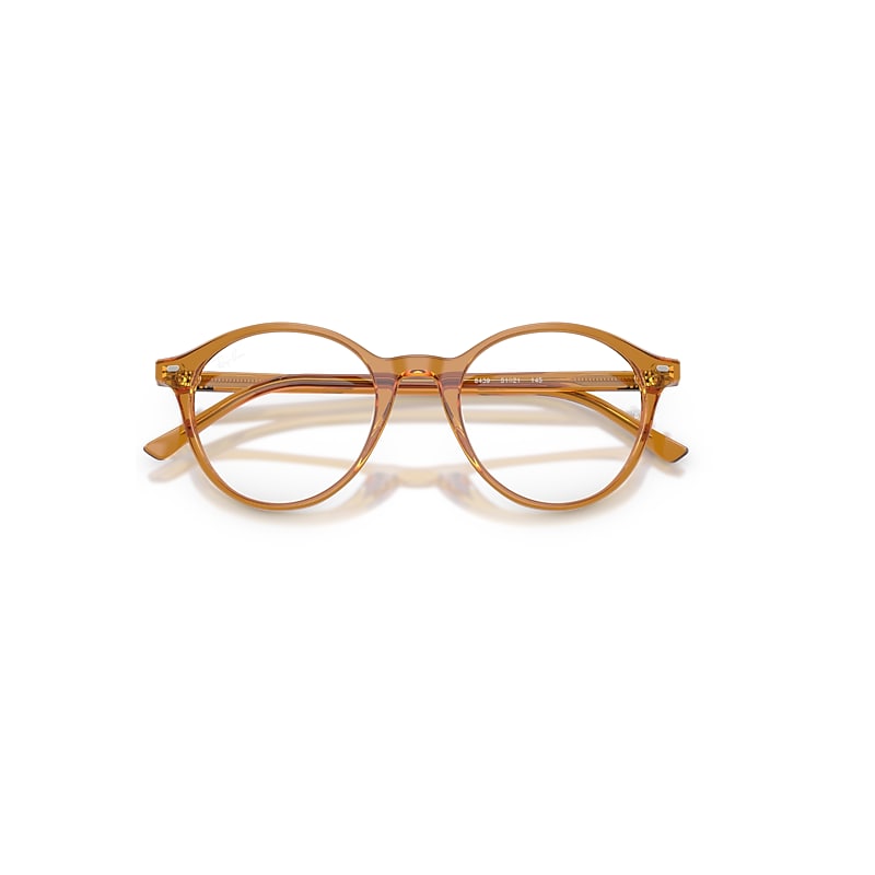 Ray-Ban Rb5430 Optics Optical Beige Frame Clear Lenses Polarized 49-21