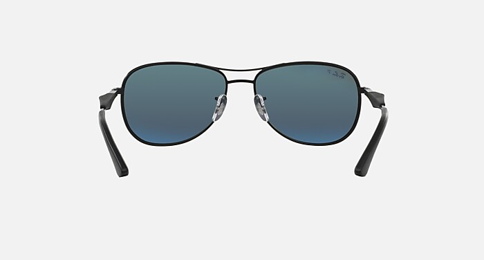 RB3519 Polarized Sunglasses in Black and Green Polarized (59-15