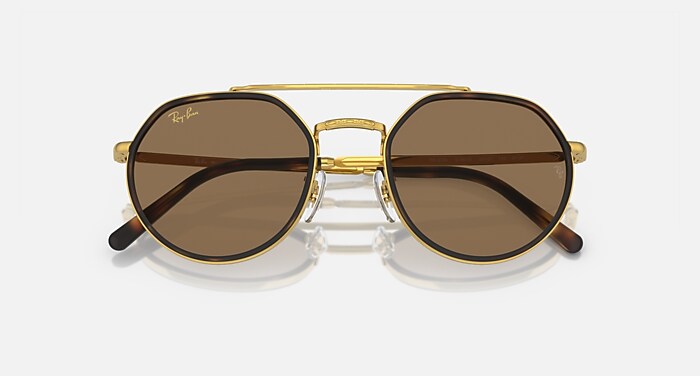 Ray-Ban RB3765 9196/GI サングラス RB3765 TRANSITIONS® Sunglasses in Gold and Clear/Brown - RB3765